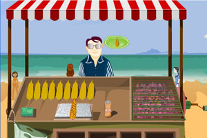 《经营海滩烤玉米店》游戏画面1