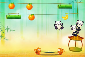 《熊猫摘果》游戏画面1