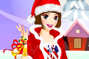 《圣诞美人化妆》游戏画面1