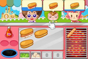 《小美汉堡摊子》游戏画面1