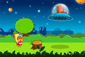 《饼干达人躲避UFO》游戏画面1