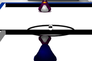 《企鹅打冰球》游戏画面1