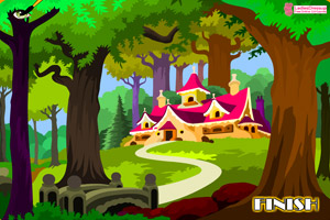 《森林小屋着色》游戏画面1