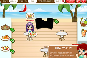 《海滩咖啡店》游戏画面1