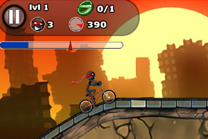 《火柴人极限自行车》游戏画面1