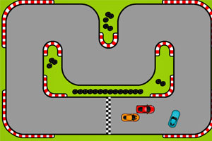 《红色跑车竞速赛》游戏画面1