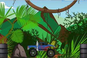 《大卡车丛林赛跑》游戏画面1