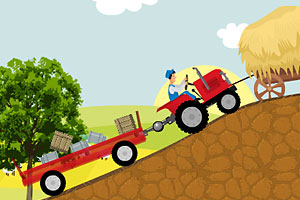 《农场拖拉机运货》游戏画面1