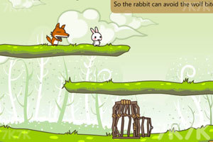 《小兔子诱引大灰狼》游戏画面3
