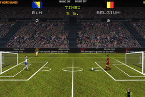 《世界杯足球一对一》游戏画面1