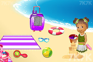 《宝贝的夏日沙滩时光》游戏画面2