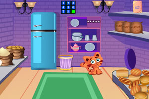 《猫咪逃离面包店》游戏画面1