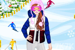 《爱滑雪的美女》游戏画面4