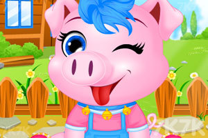 《打扮可爱的小猪》游戏画面1