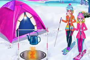 《冬季露营滑雪》游戏画面1