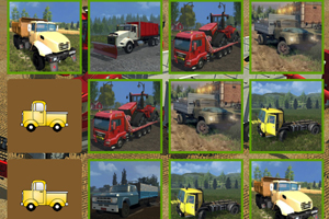 《农场卡车翻牌》游戏画面1