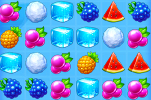 《冰川水果对对碰》游戏画面1
