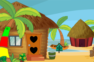 《海滩小屋逃生》游戏画面1