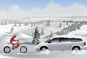 冰山雪地摩托车