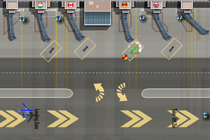 《机场泊飞机》游戏画面1