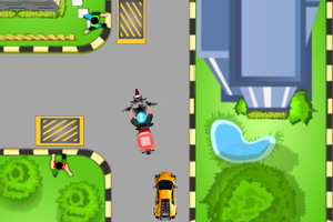 《骑摩托送比萨》游戏画面1