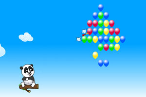 《熊猫射气球》游戏画面1