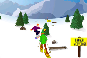 《快速滑雪》游戏画面1