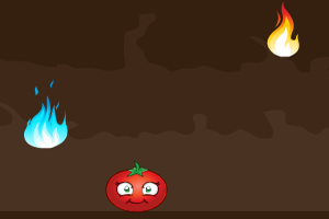 《小番茄躲冰火》游戏画面1