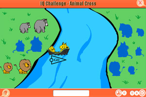 《小动物渡河》游戏画面1