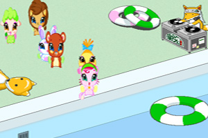 《小动物的泳池派对》游戏画面1