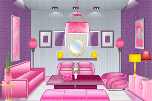 粉色佳人房间
