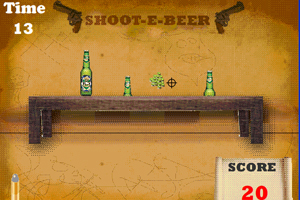 《射击酒瓶》游戏画面1