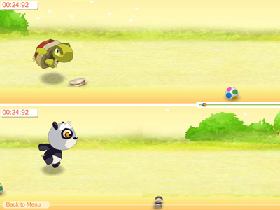 《熊猫乌龟赛跑》游戏画面1