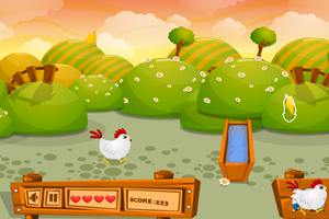《大公鸡跳跃》游戏画面1