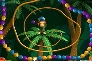 《猴子3D宝石祖玛》游戏画面1