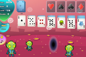 《外星人玩纸牌》游戏画面1