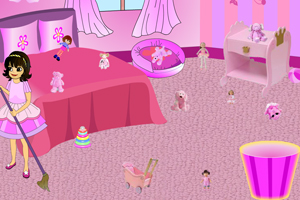 《粉色房间大清扫》游戏画面1