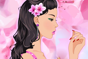 《浪漫花卉发型》游戏画面1