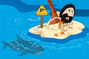 《鲨鱼岛逃生》游戏画面1