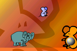 《大象怕老鼠》游戏画面1