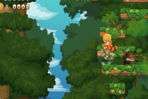 《跳跃的小浣熊无敌版》游戏画面1