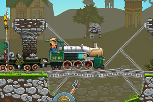 《火车过桥》游戏画面1