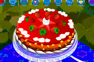 《装饰草莓蛋糕》游戏画面1