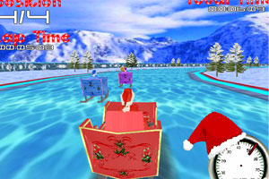 《圣诞老人赛艇》游戏画面1