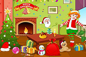 《装饰圣诞大厅》游戏画面1