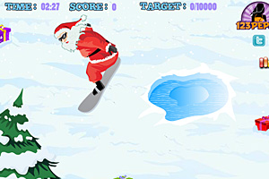 《圣诞老人爱滑雪》游戏画面1