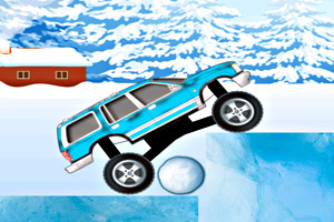 《冰地开卡车》游戏画面1