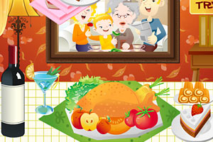 《感恩节布置餐桌》游戏画面1