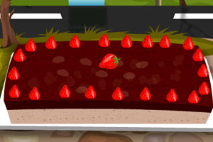 《街头制作草莓蛋糕》游戏画面1