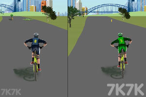 《双人自行车对战》游戏画面2